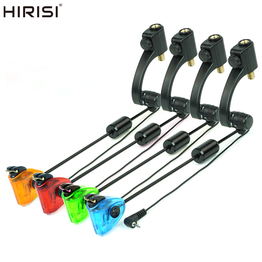 Bite Alarm Fishing - Hirisi B2045 Karpfenangel-Swinger mit 4-Farben-LED-Beleuchtung, Bissanzeiger,
