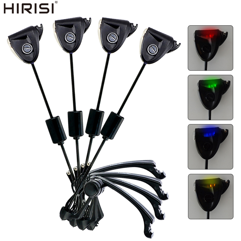 Bite Alarm Fishing - Hirisi B2005 Karpfenangel-Swinger-Set Mehrfarbiges LED-Licht Einstellbare