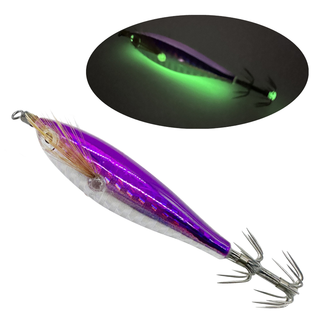 Jig Head Lure - Leuchtender Angelköder Oktopus Tintenfisch Angelköder Tintenfischhaken