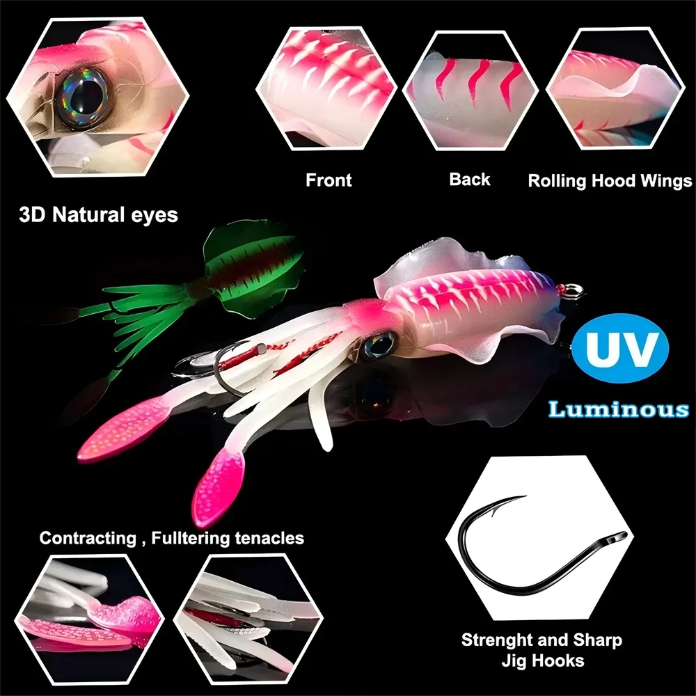 ZUKIBO Weiche Tintenfisch Köde – Jig Head Lure Bewertung und Preis